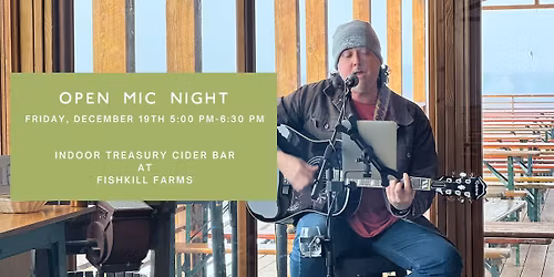 Open Mic Night at the Indoor Treasury Cider Bar