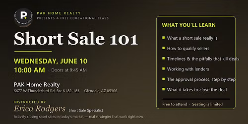 Short Sale 101: A Free Educational Class