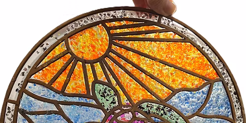 Sea Turtle Crushed Glass Sun Catcher Saturday, March 21st at 10am