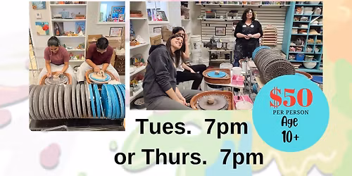 Beginner Pottery Wheel Class