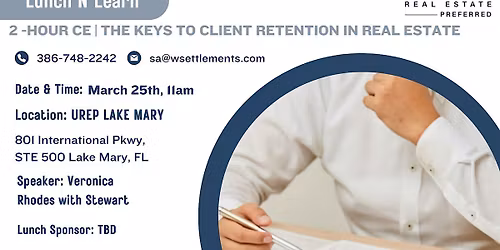 Lunch N Learn | Free 2-hour CE