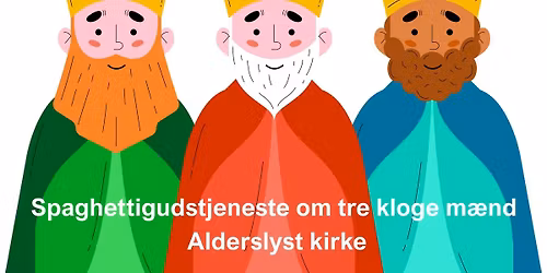 Spaghettigudstjeneste om tre kloge m\u00e6nd.