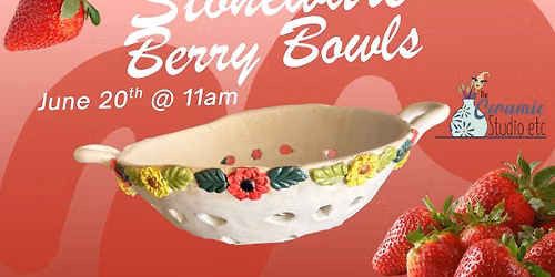 Stoneware Clay Berry Bowls (Handbuilding Workshop)