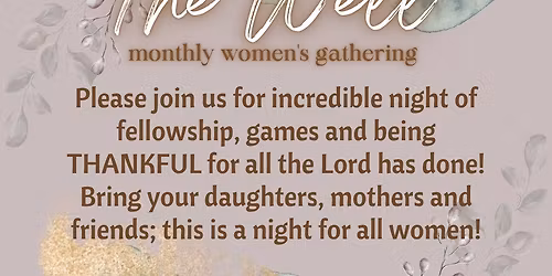 the Well- November gathering 