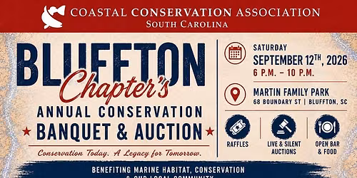 Bluffton Chapter's 12th Annual Celebrating Conservation Banquet