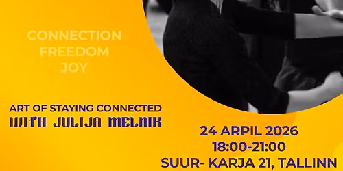 Contact improvisation workshop and Jam with Julija Melnik | Tallinn
