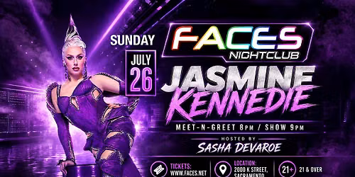 RPDR All Stars Jasmine Kennedie in Sacramento