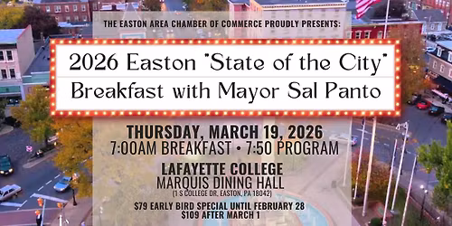2026 Easton State of the City Breakfast