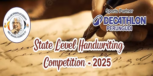 State Level Handrwiting Competition Nov 2025