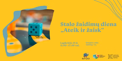 Stalo \u017eaidim\u0173 diena \u201eAteik ir \u017eaisk\u201c v\u0117l bibliotekoje!