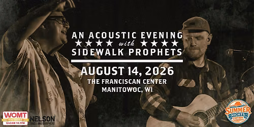Acoustic Summer Nights -26  With Sidewalk Prophets-Manitowoc, WI