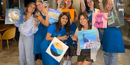 Paint & Unlimited Wine Night in Lisbon: Easel Escape