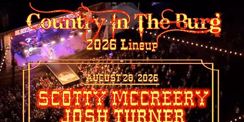 COUNTRY IN THE BURG 2026 AUG. 28-29
