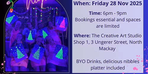 Fri 28 Nov - Neon Xmas Paint Night
