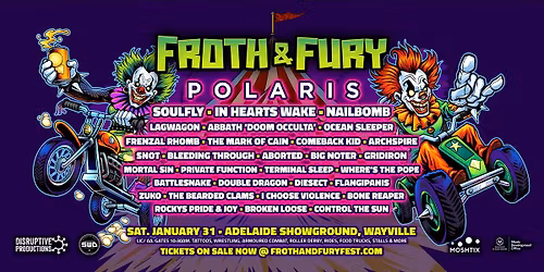 FROTH & FURY FEST 2026 - ADELAIDE!