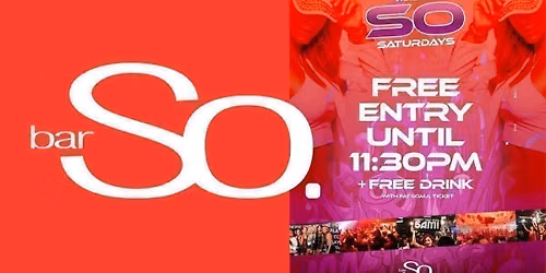 WE ARE SO SATURDAYS  @ Bar So Bournemouth 13.06.26