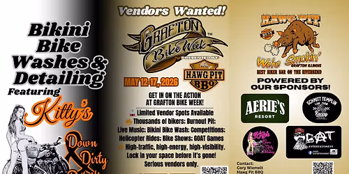 Grafton Bike Week with Live Music, Bike Shows, GOAT Games & Bikini Bike Washes! 