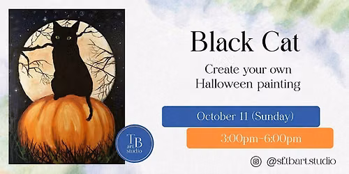 Halloween painting - Black Cat