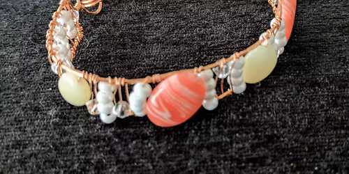 Beaded bracelet wire wrapping class 
