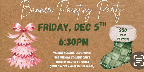 Christmas\/Holiday Banner Painting Party