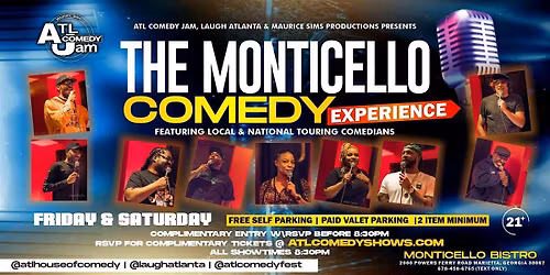 RSVP for The Monticello Comedy Experience