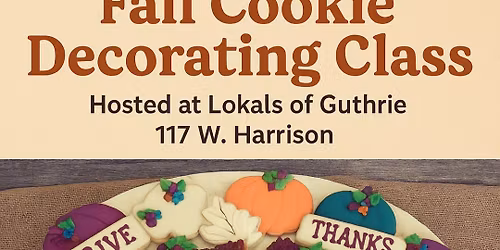 Fall Cookie Decorating - $40