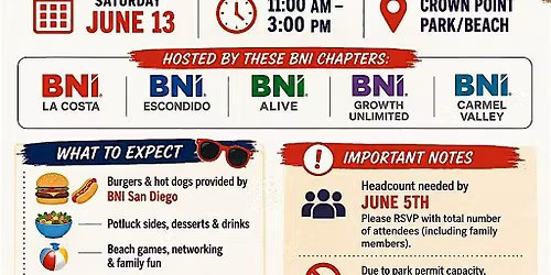 BNI Beach Bash BBQ