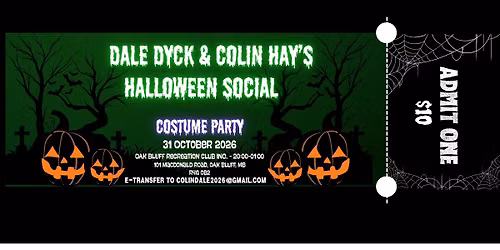 Dale Dyck & Colin Hay\u2019s Halloween Social