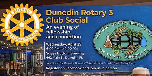 Dunedin Rotary 3 Club Social at Soggy Bottom Brewing