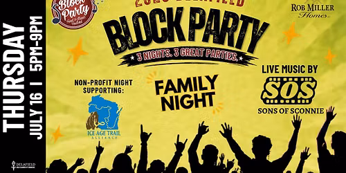 2026 Delafield Block Party! Downtown Delafield - Thursday