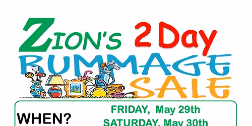 Zion 2 Day Rummage Sale 