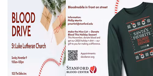 Stanford Blood Center Blood Drive