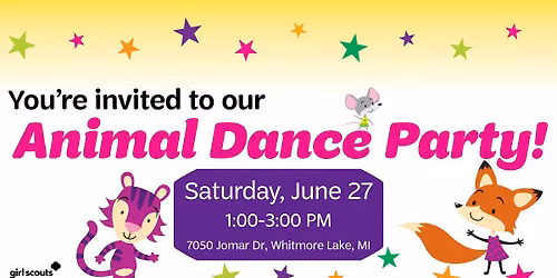 Animal Dance Party with Girl Scouts!
