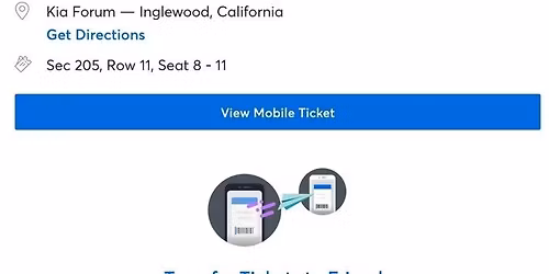 Lady Gaga Inglewood Tickets