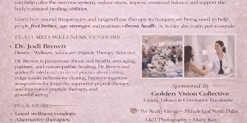 Golden Vision Collective Wellness Expo Discover Powerful Tools for Stress Relief, Health & Personal 