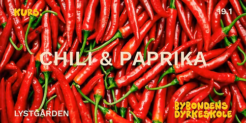 Dyrkekurs: Chili og paprika\ud83d\udc9a Bybonden i Bergen