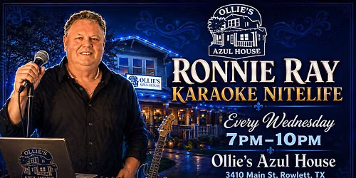 Karaoke Nitelife with Ronnie Ray - Every Wednesday @ Ollie's Azul House