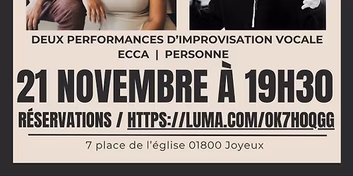 Concerts \u00e0 Joyeux : Ecca & PerSonne