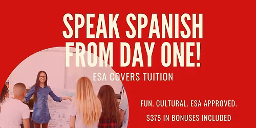 Maricopa Kids Spanish Immersion- Your child will speak 10 Spanish words after their first class