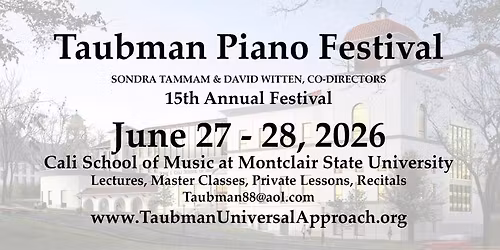 Taubman Piano Festival 