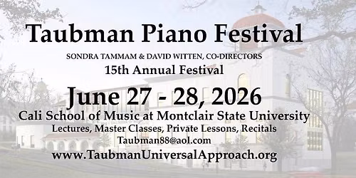 Taubman Piano Festival