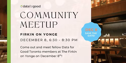 Data for Good Toronto | Community Meetup