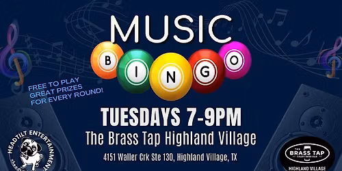 TUESDAY MUSIC BINGO AT THE FUZZY'S TACO GRAPEVINE