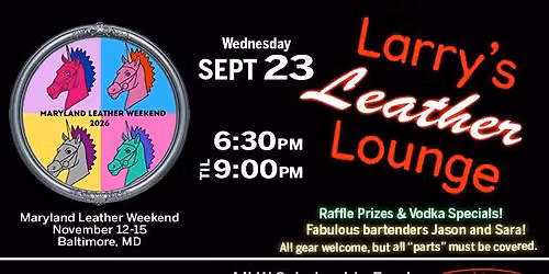 Larry's Leather Lounge: Benefitting MLW Scholarship Fund