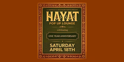 Hayat Pop Up Lounge