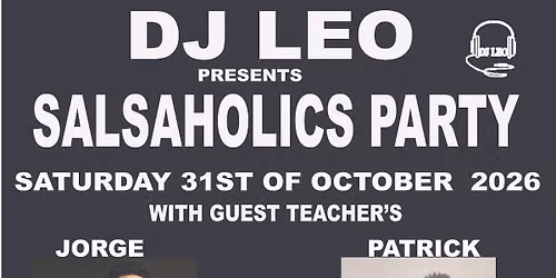 SALSAHOLICS PARTY WITH JORGE & PATRICK