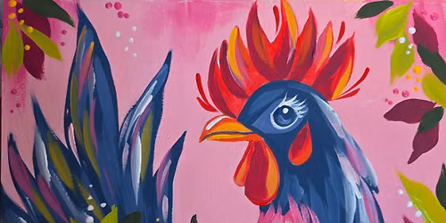 Paint & Fizz - Chicken Painting at the Emporium Cafe, Yeovil