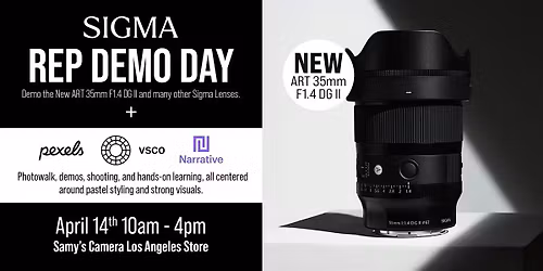 Sigma Demo + Narrative, VSCO & Pexels Photo Walk & Meet Up- Los Angeles