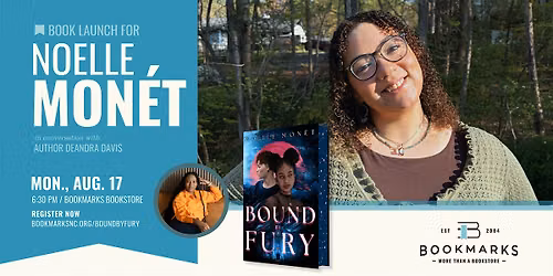 Book Launch for BOUND BY FURY with Noelle Mon\u00e9t