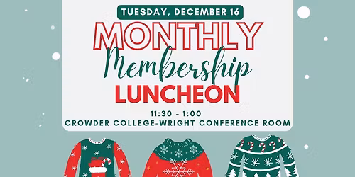December Monthly Membership Luncheon